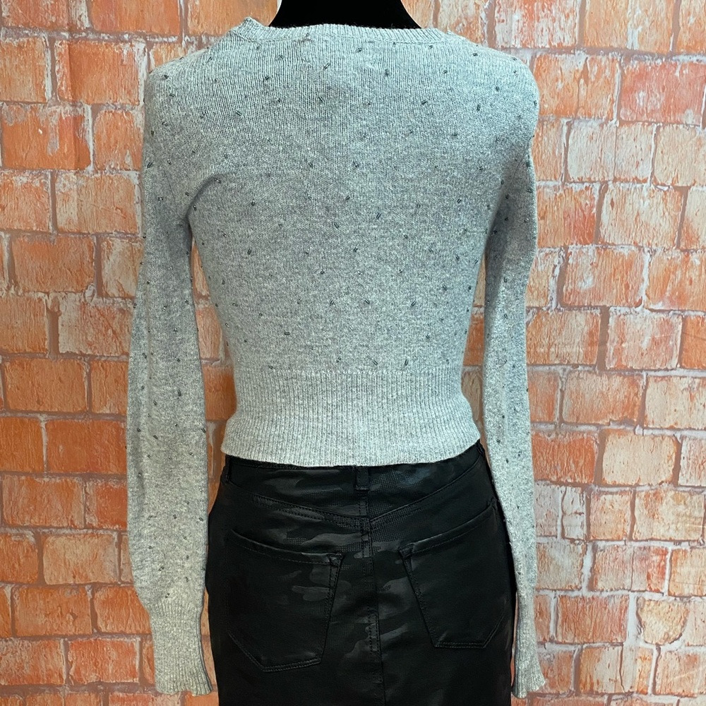 American Eagle Cropped Beaded Cardigan Sweater - Picture 6 of 9